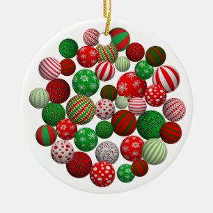 kerstballen keramisch ornament