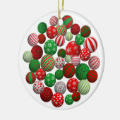 kerstballen keramisch ornament (Links)
