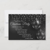 Kerstballen, lichte Kerst van het Bedrijf Kaart (Voorkant)