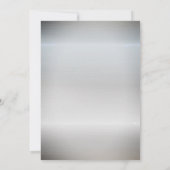 Kerstballen, Lichten Pine Tree Zilveren Kerstmis Kaart (Achterkant)