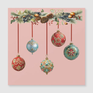 Kerstballen Magnetische Kaart