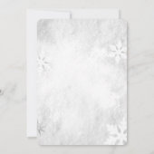 Kerstballen, Poinsettia Grijs Kerstfeest Kaart (Achterkant)