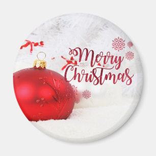 Kerstballen, Prettig kerstfeest Magneet