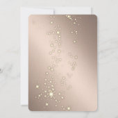 Kerstballen Roze Goud Kerstmis Kaart (Achterkant)