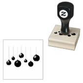 kerstballen 	rubberstempel (Gestempeld)