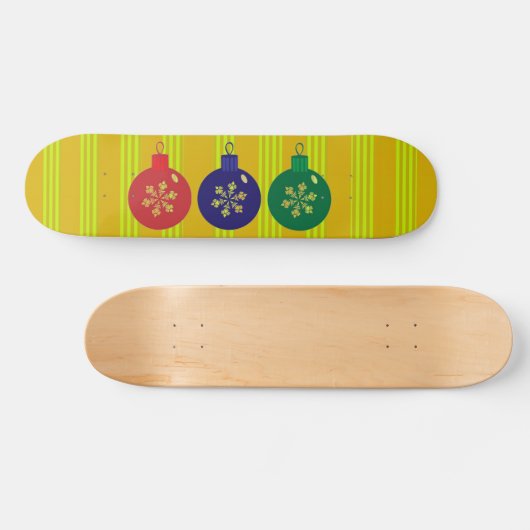 Kerstballen Skateboard (Horizontaal)