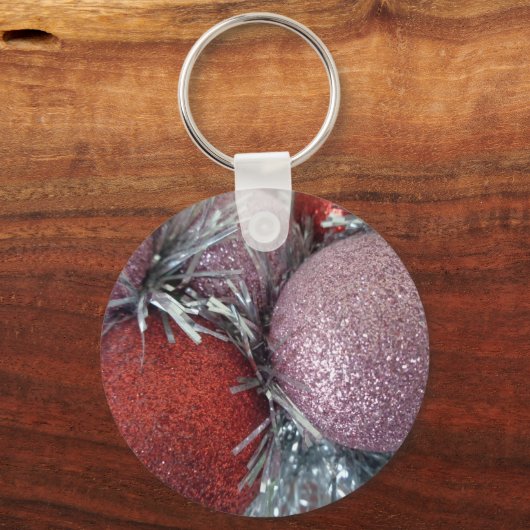 kerstballen sleutelhanger (Voorkant)
