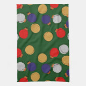 kerstballen theedoek (Verticaal)