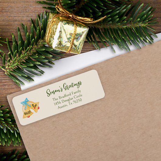 Kerstballen Vakantie Rood Groen Goud Minimal Etiket