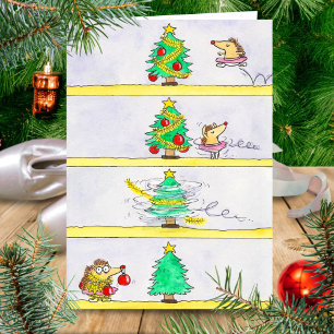 kerstballet Comic-groet Kaart