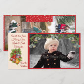 Kerstballetfotokaart Feestdagenkaart (Voorkant / Achterkant)