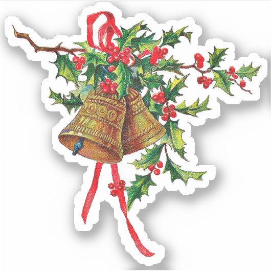 kerstballetjes met lege vinyl sticker (Voorkant)