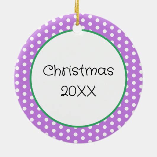 Kerstballetslippers, speciaal aangepast keramisch ornament (Achterkant)