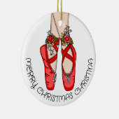 Kerstballetslippers, speciaal aangepast keramisch ornament (Rechts)