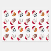 kerstbalsport Funny Santa Holiday Set Inpakpapier Vel (Voorkant)
