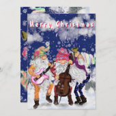 kerstband - Happy Song - Fun - Tekening (Voorkant / Achterkant)