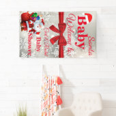 kerstbanner Baby shower Spandoek (Insitu)