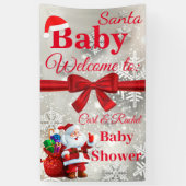 kerstbanner Baby shower Spandoek (Verticaal)