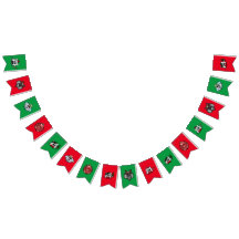 kerstbanner met Schattige feestritters