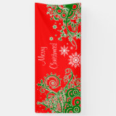 kerstbanner spandoek (Verticaal)