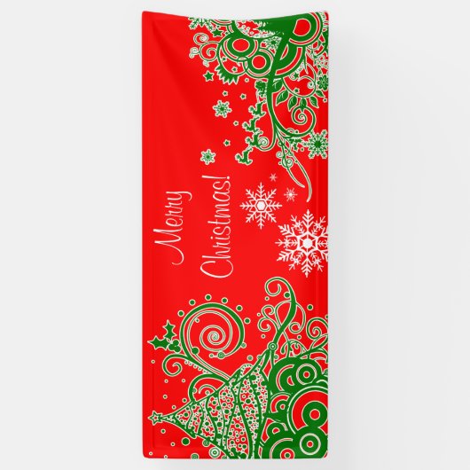 kerstbanner spandoek (Verticaal)