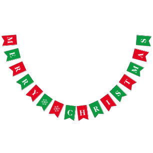 kerstbanner vlaggetjes