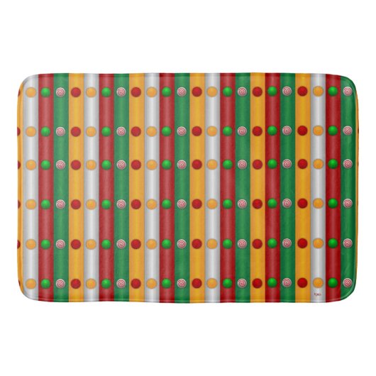 Kerstbars Badmat (Voorkant)