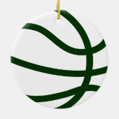 kerstbasketbal keramisch ornament (Achterkant)
