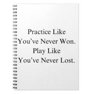 Kerstbasketbalteam met Motivatie quote Notitieboek
