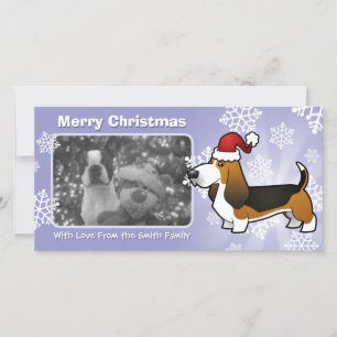 kerstbasset Hond Feestdagenkaart