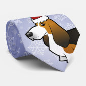 kerstbasset Hond Stropdas (Opgerold)