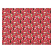 kerstbasset Hond Tafelkleed (Voorkant (Horizontaal))