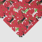 kerstbasset Hond Tissuepapier (Detail)