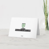 Kerstbassets Feestdagen Kaart (Achterkant)