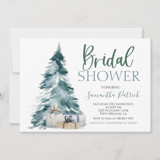 Kerstbassin - Uitnodiging (Voorkant)