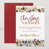 KerstBauble Bedankkaart (Voorkant / Achterkant)