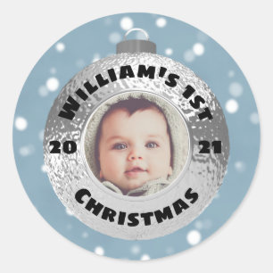 KerstBauble Ronde Sticker