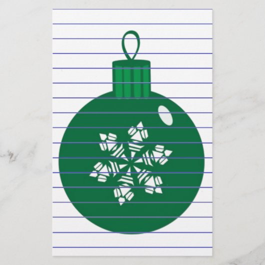 KerstBaubles Briefpapier (Voorkant)