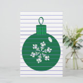 KerstBaubles Briefpapier (Staand voorkant)