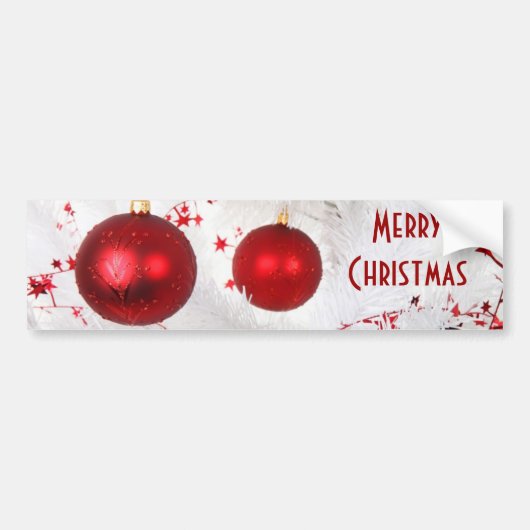 KerstBaubles Bumpersticker (Voorkant)