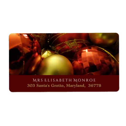 KerstBaubles Etiket (Voorkant)