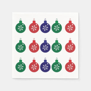 KerstBaubles Paper Napkin Servetten