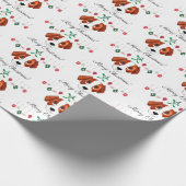 kerstbeagle cadeaupapier (Hoek)