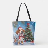 kerstbeagle Dog Draagtas (Achterkant)
