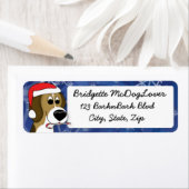 kerstbeagle etiket (Insitu)