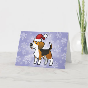 kerstbeagle feestdagen kaart
