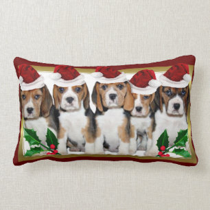 kerstbeagle puppies kussen