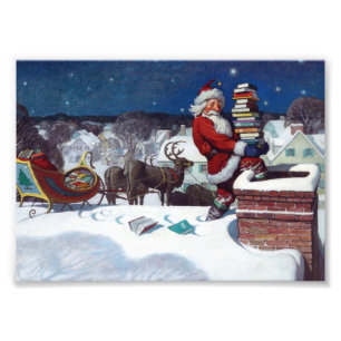 Kerstbedekking Foto Afdruk