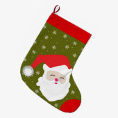 kerstbediende kerstkerstbekertje grote kerstsok (Voorkant (Hangend))