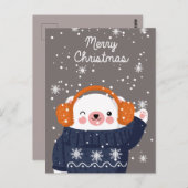 kerstBeer Briefkaart (Voorkant / Achterkant)